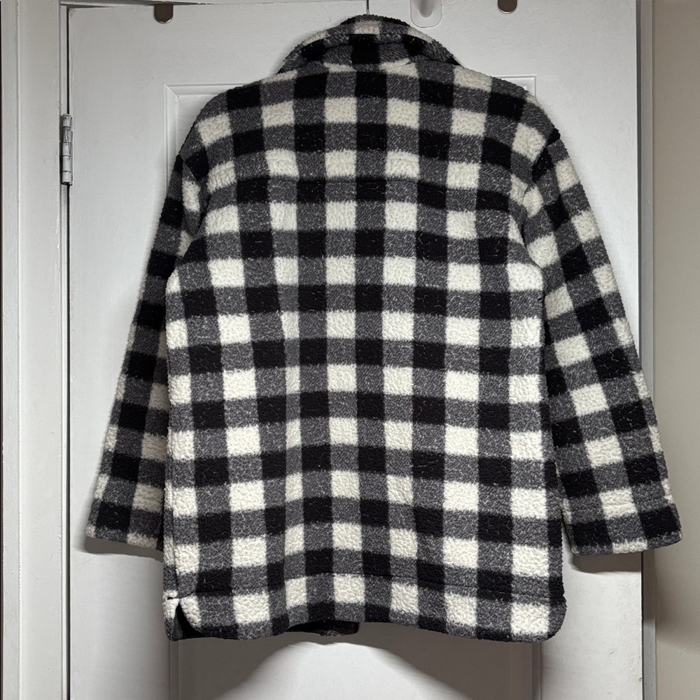 Vintage Lee Fleece Gingham Shacket - Picture 2 of 4